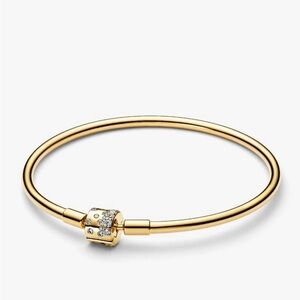 NEW Pandora Gold Plated Bangle with Box